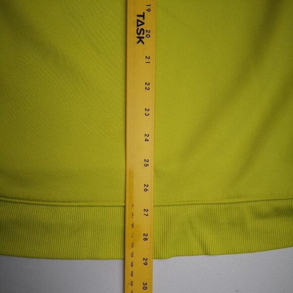 Under Armour Men's Size XL Neon Green w/ Blue Logo Fleece Lined Hoodie - Picture 9 of 12